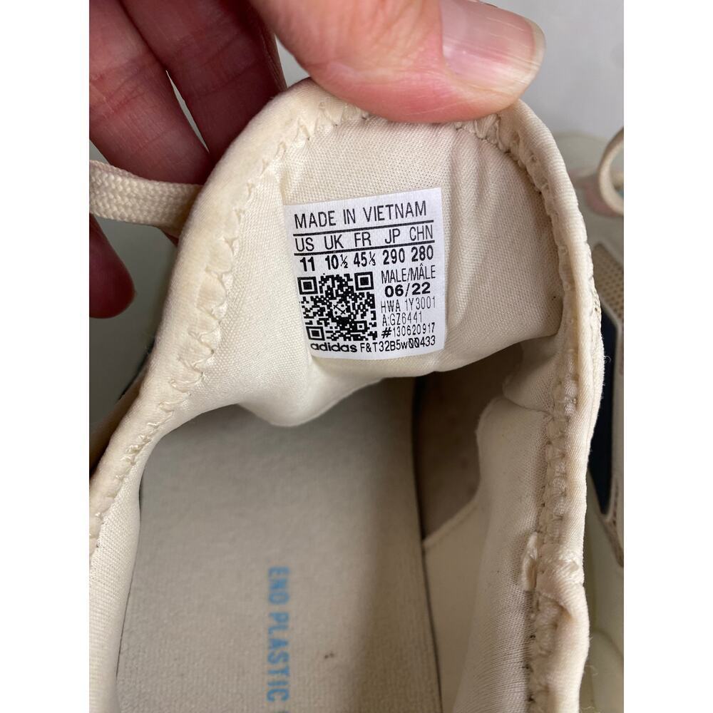 Mens Adidas Web Boost Running Shoes Sneakers Off White Blue Athletic Size 11 - Picture 14 of 16